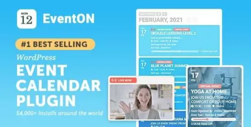EventOn GPL v4.6.4 – WordPress Virtual Event Calendar Base Plugin